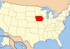 32 Interesting Facts About Iowa (U.S.A.) Iowa in red, Map of USA