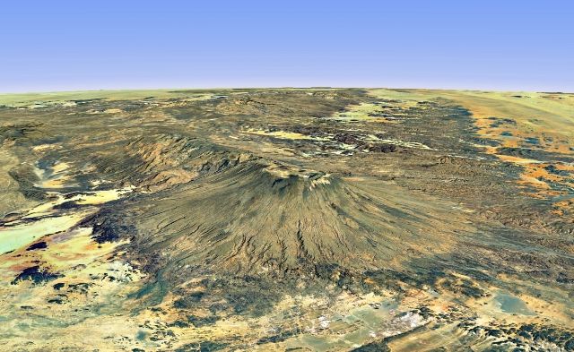 Emi Koussi is the highest point in the Sahara